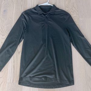 Black lululemon long sleeve evolution polo